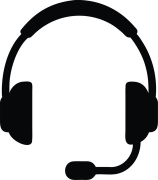 A professional headset with a microphone, used for clear communication, call centers, online meetings, gaming, and customer service.