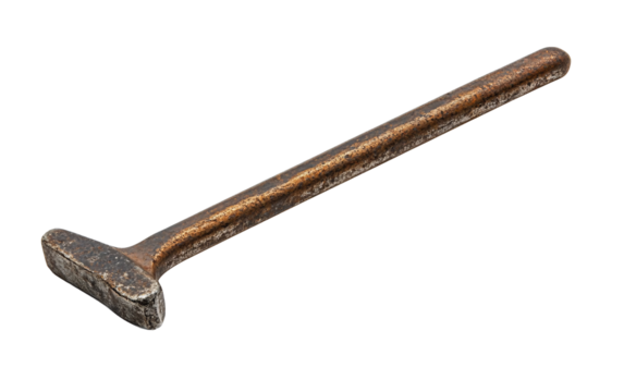 Close Up of Single Allen Key Metal Tool for Home Workshop and Industrial Use isolated on transparent background PNG