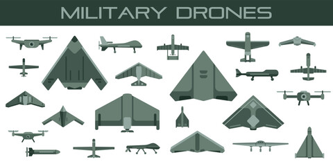 military drones .eps