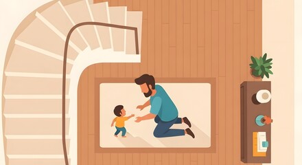 Overhead Shot of Whisk and Baking Ingredients