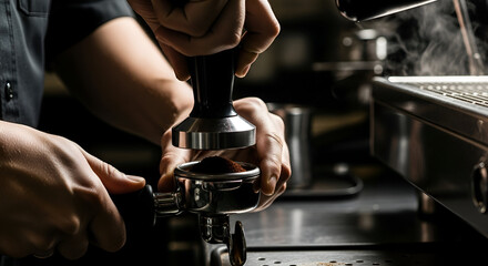 Tamping Espresso Grounds: A Process View of Coffee Preparation From A Barista's Hands