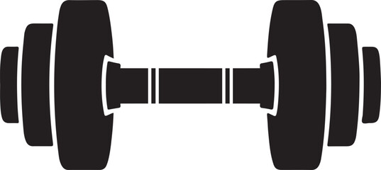 Gym dumbbell vector design and gym accessories iteam