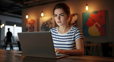 Young Woman Enjoying Hot Beverage at Cozy Cafe, Relaxed Lifestyle Moment
