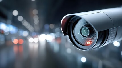 Security Camera Surveillance System in Urban Environment with Bokeh Lights