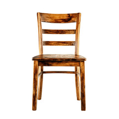 Classic wooden chair with a simple design on a plain background showing craftsmanship and natural beauty