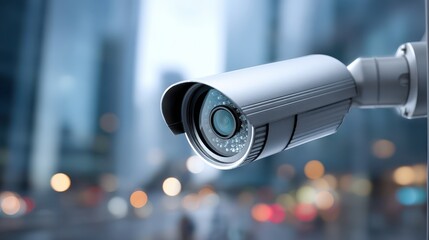 Security Camera Surveillance in Urban Environment with Blurred Background