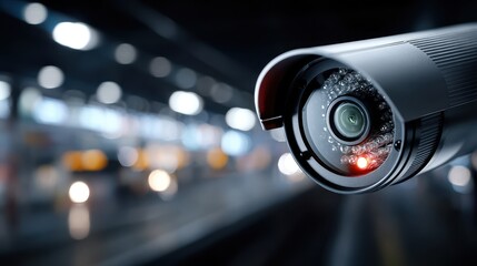 Security Camera Surveillance System Recording in Urban Environment