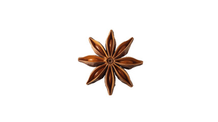 star anise isolated on transparent background