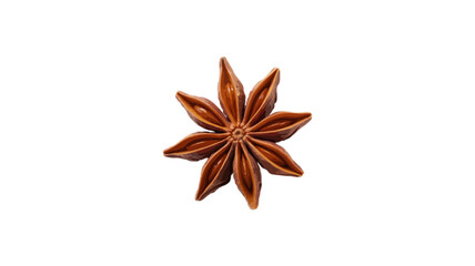 star anise isolated on transparent background