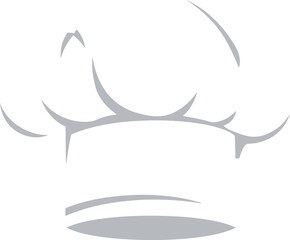 Classic white chef hat symbol representing culinary expertise and professional cooking skills for restaurants and kitchens flat design vector illustration white background