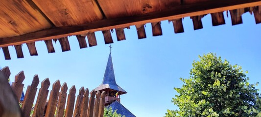 wooden church tower