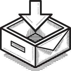 inbox icon and vector