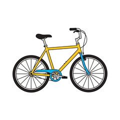 Illustration of a man with headphones listening to music.