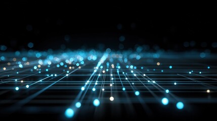   A monochrome snapshot of a nighttime scene, featuring multiple shades of gray against a deep blue-gray backdrop, adorned with clusters of white dots throughout