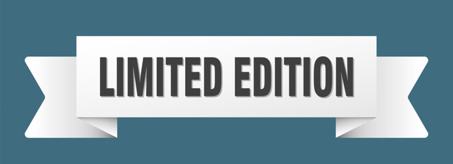 limited edition ribbon isolated on transparent background. limited edition ribbon