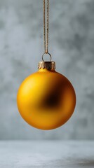 Vibrant Orange Christmas Ornament in Festive Still Life Display