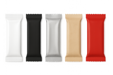 Product packaging mockup set snack candy bar