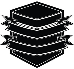 Stack of books with ribbon vector illustration on white background