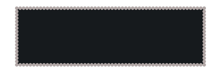 Elegant dark background framed by a light grey dotted border, creating visual interest.