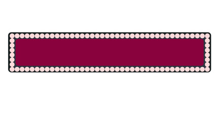 Stylish geometric frame with rounded border, featuring a rich burgundy central panel.