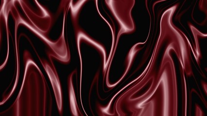 Fototapeta premium Burgundy fluid abstract background glossy liquid waves texture