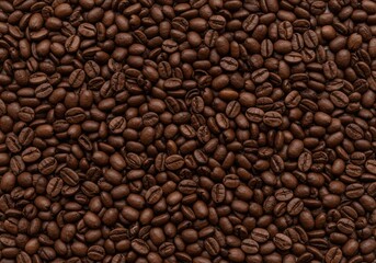 Roasted coffee beans background