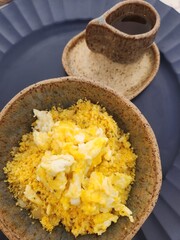 Minimalist organic ceramic tableware for the kitchen