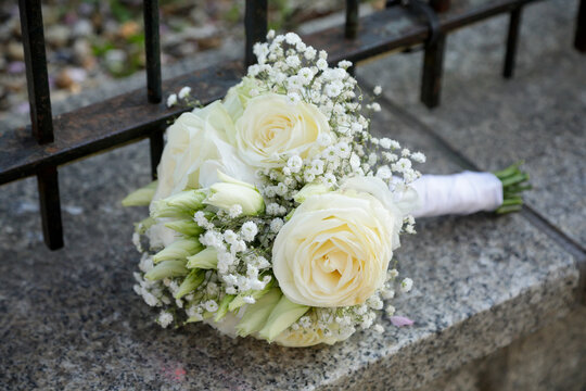 Paris, France. Europe. Wedding bouquet