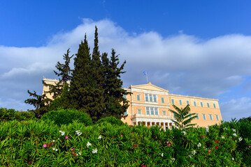 Das Parlamentsgeb&auml;ude in Athen (Griechenland)	