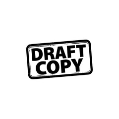 Draft copy stamp notification urgent review needed