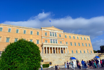 Das Parlamentsgeb&auml;ude in Athen (Griechenland)	