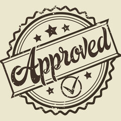 Obraz premium Official Approved Stamp Seal of Quality and Success