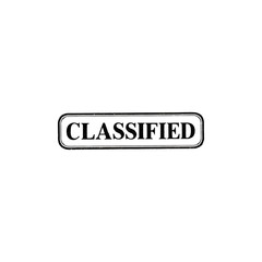Official classified stamp for secret documents