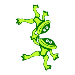 3 Frog Friends Team Tower Artists Crew Circus Fun