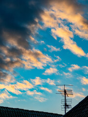 Antenne auf einem Dach
