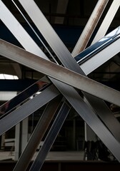 Fototapeta premium Abstract Industrial Metal Structure.
