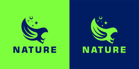 Classic Silhouette of Pigeon Dove Bird on Tree Branch for Nature 