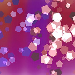 Colorful hexagonal shapes with soft gradients on abstract background  
