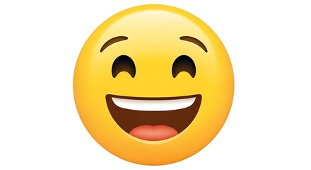 Fototapeta premium Happy Emoji Smiling Face.