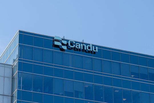 Pickering, On, Canada - September 22, 2025: CANDU Energy office in Pickering, Ontario, Canada. Candu Energy is a Canadian company specializing in the design and supply of nuclear reactors.