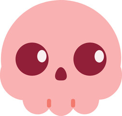 Cartoon skull vector illustration