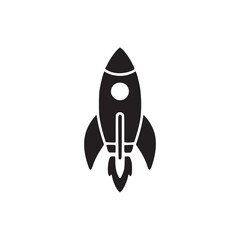 Illustration of a rocket the sleek and modern design makes it ideal for representing concepts such as startup, innovation, technology, space exploration, and progress in various creative projects