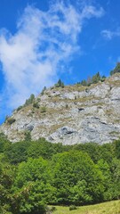 mountain landscape with blue sky