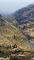 landscape in the scotland mountains, highland