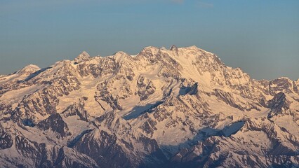 Alps mount at sunrise