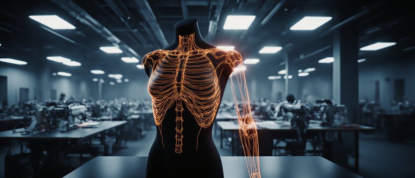 innovative digital mannequin showcasing future fashion design and virtual apparel prototyping | fashion, technology, design, innovation, modeling theme