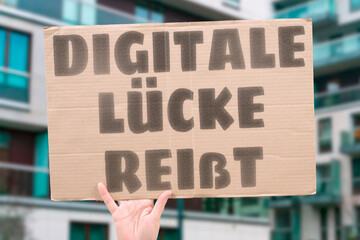 “Digitale Lücke Reißt” As tech rises, many fall behind.DIGITAL. GAP. EXCLUSION. FUTURE.