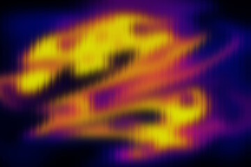 Vibrant Abstract Flame Wave Background – Yellow, Purple, and Orange Digital Energy Art
