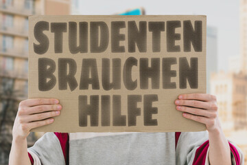 “Studenten Brauchen Hilfe” Support is missing where students need it most.
STUDENTEN. HILFE. SYSTEM. POLITIK. ZUKUNFT.