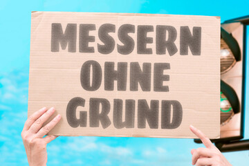 “Messern Ohne Grund” Stabbings happen for nothing — fear grows daily. KNIFE. VIOLENCE. CRIME. YOUTH. FEAR. DEATH.
